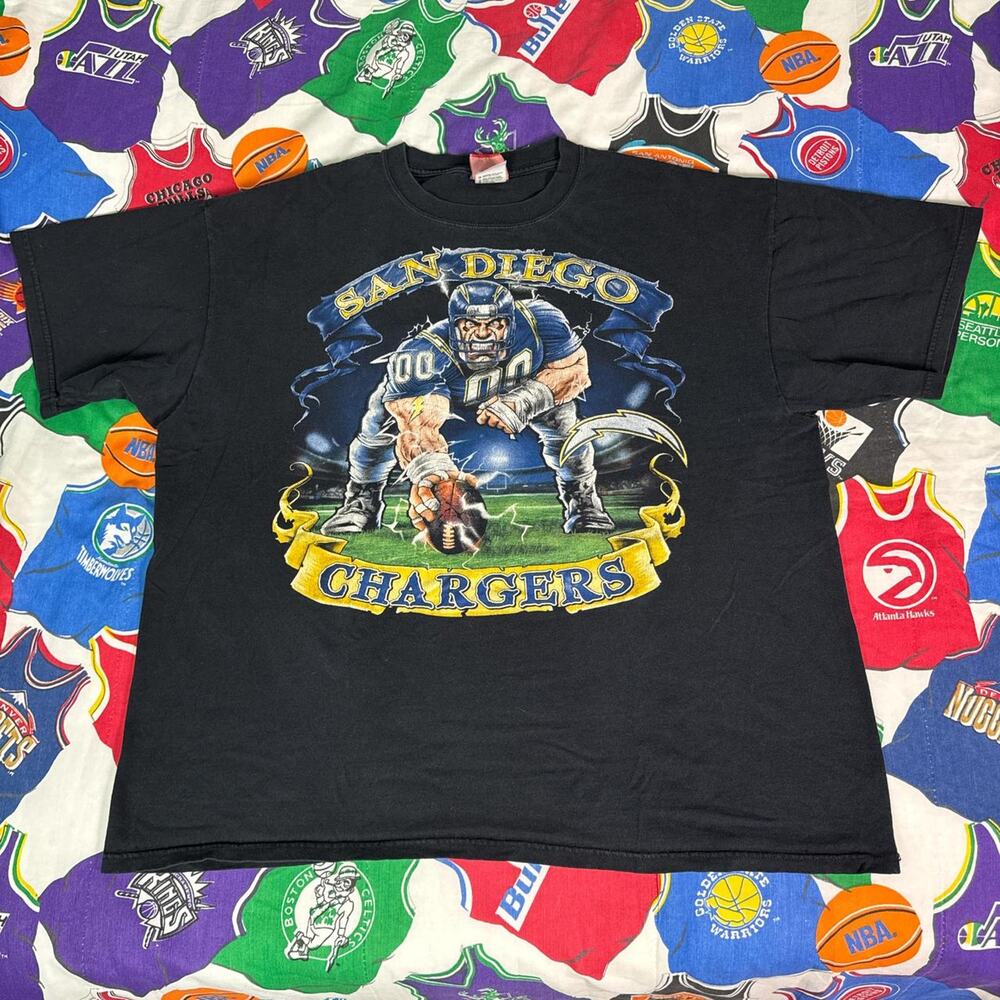 Y2K NFL San Diego Chargers Super Bowl Mens Sz XXL T-Shirt Football 2000s